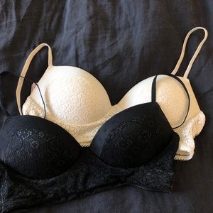 2 for 1!! Victoria secret padded bralettes